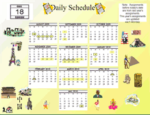 Tablet Screenshot of dailyschedule.dericbarber.com