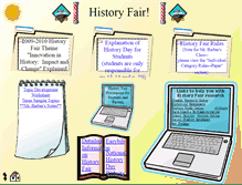 Tablet Screenshot of historyfair.dericbarber.com